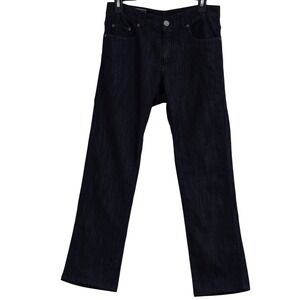 Z Zegna Jeans Mens 32R Dark Indigo Slim Fit Regular Rise Straight Leg Italy Read